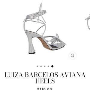 Silver Strappy Heels